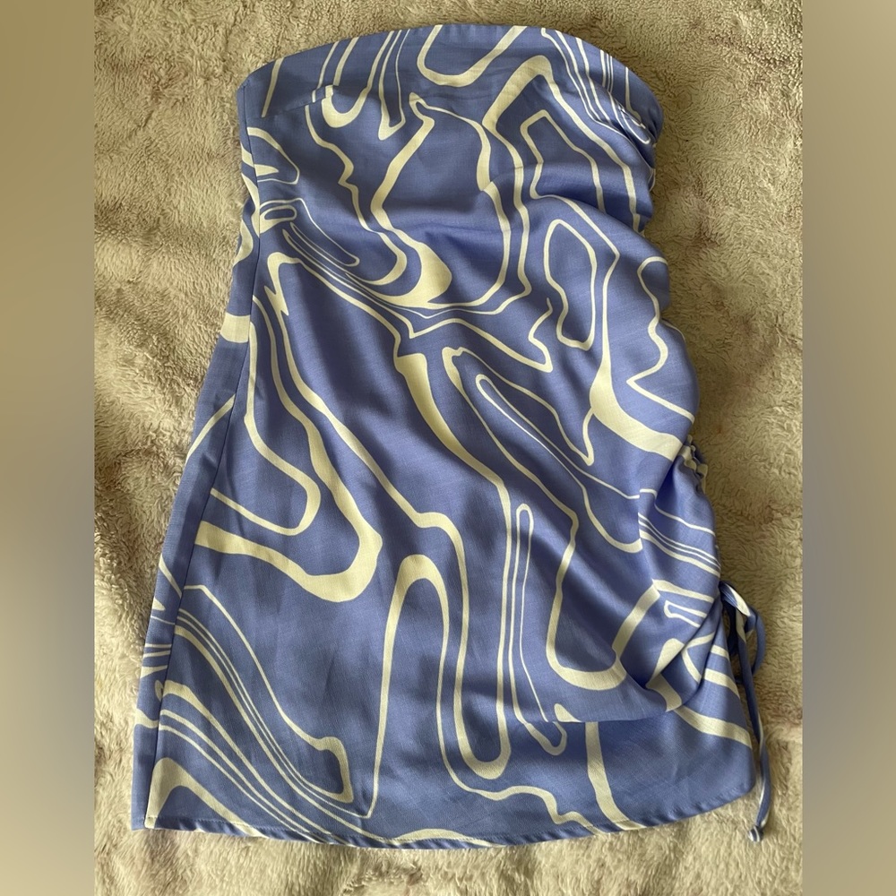 Ruched tube mini dress